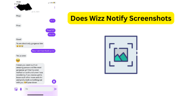 Does Wizz Notify Screenshots?