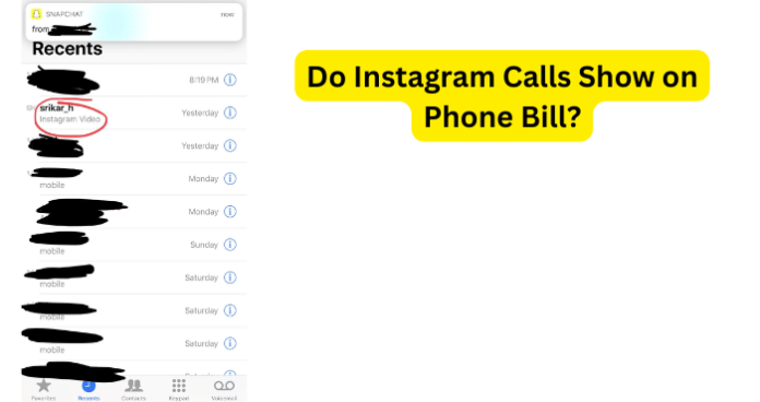 Do Instagram Calls Show on Phone Bill?