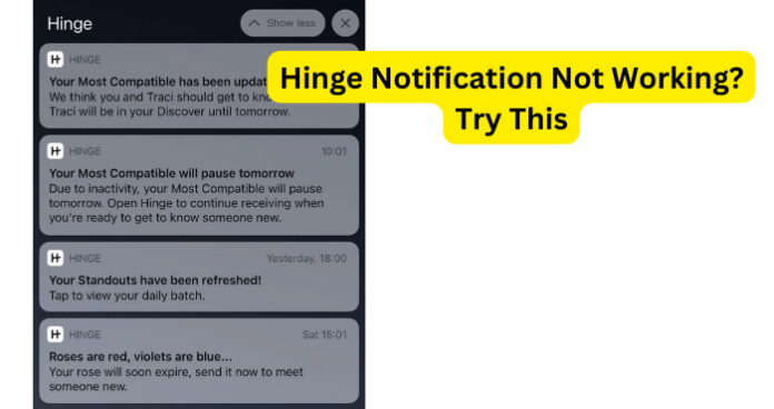 Hinge Notification Not Working