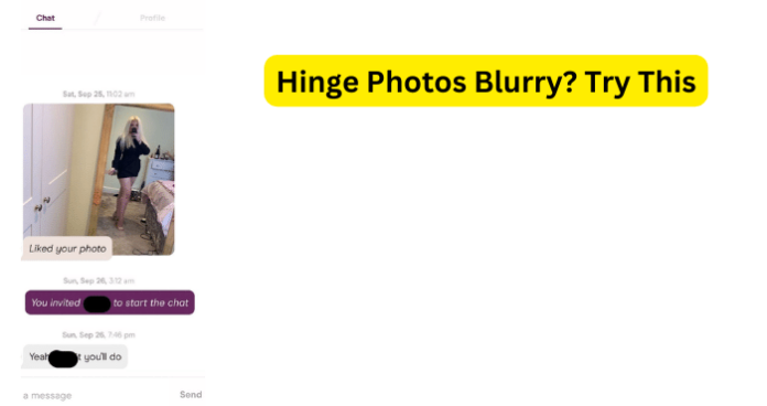 hinge photos blurry