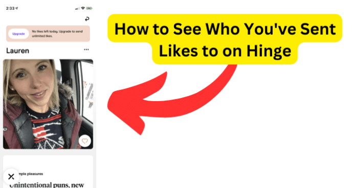 How to See Who You've Sent Likes to on Hinge