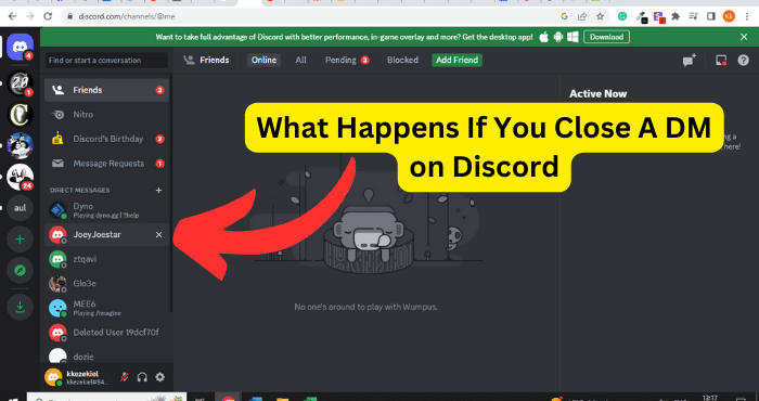 What Happens If You Close A DM on Discord