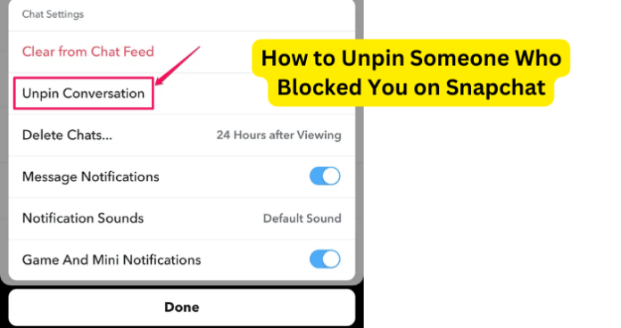 How to Unpin Someone Who Blocked You on Snapchat