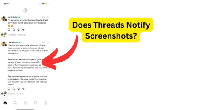 Does Threads Notify Screenshots?