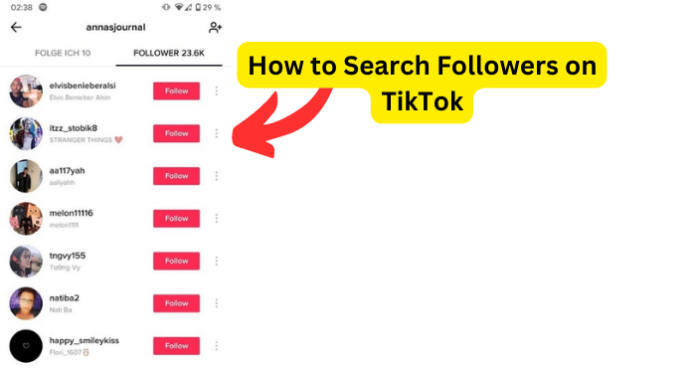 How to Search Followers on TikTok