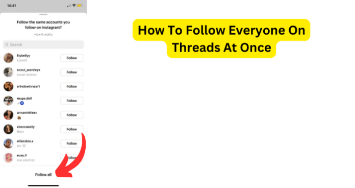 How To Follow Everyone On Threads At Once