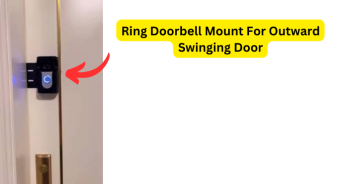 Ring Doorbell Mount For Outward Swinging Door