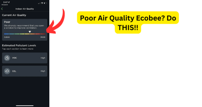 Poor Air Quality Ecobee