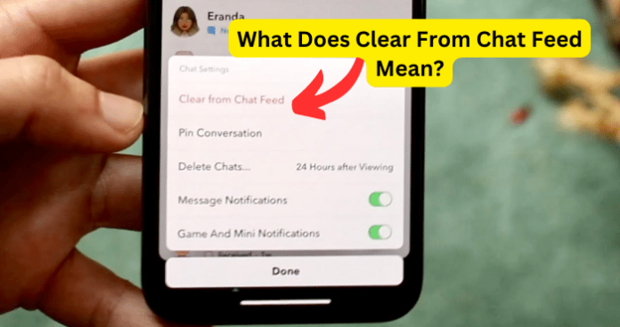 What Does Clear From Chat Feed Mean?