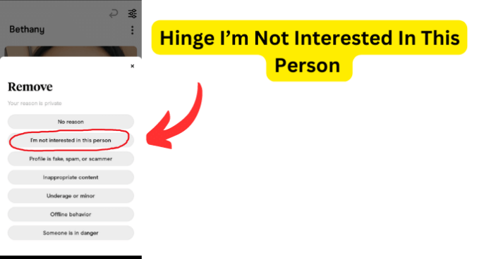 Hinge I’m Not Interested In This Person
