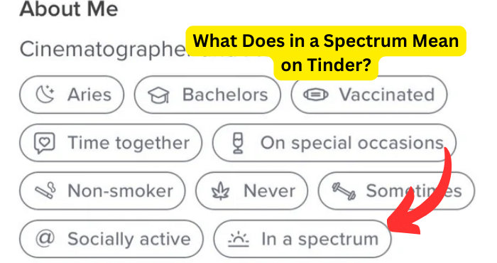 What Does in a Spectrum Mean on Tinder?