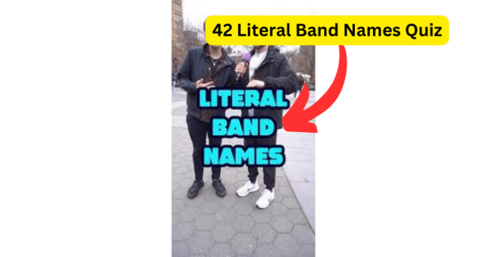 Literal Band Names Quiz