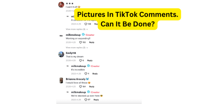 Pictures In TikTok Comments
