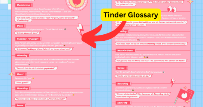 Tinder Glossary