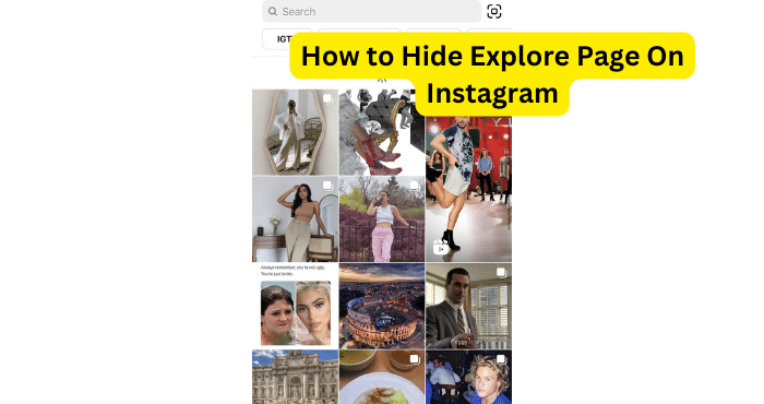 How to Hide Explore Page On Instagram